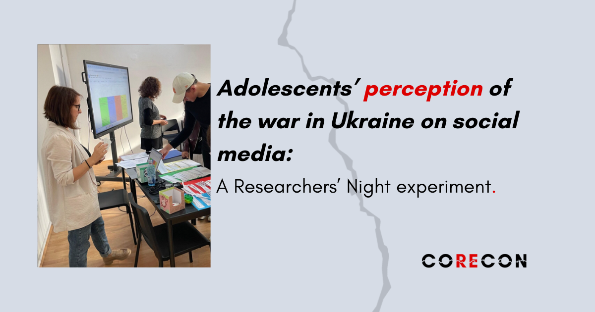 Adolescents’ Perception of the War inUkraine on Social Media: A Researchers’ Night Experiment